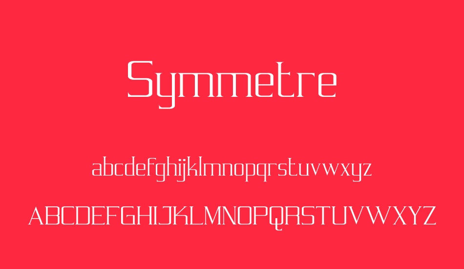 symmetre font