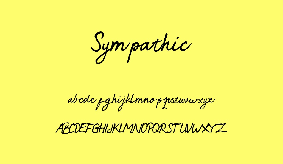 sympathic font