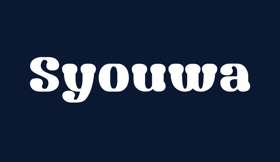 Syouwa Retro Pop font big