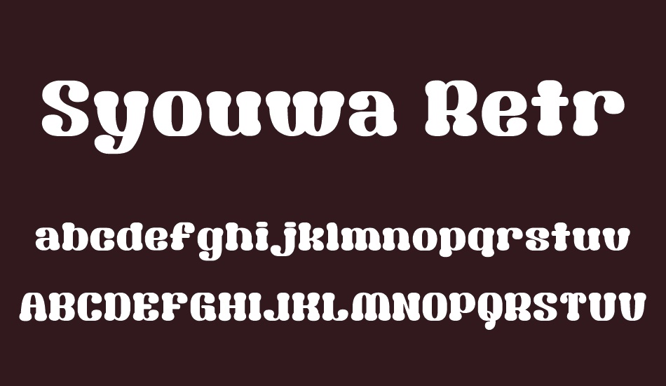 Syouwa Retro Pop font