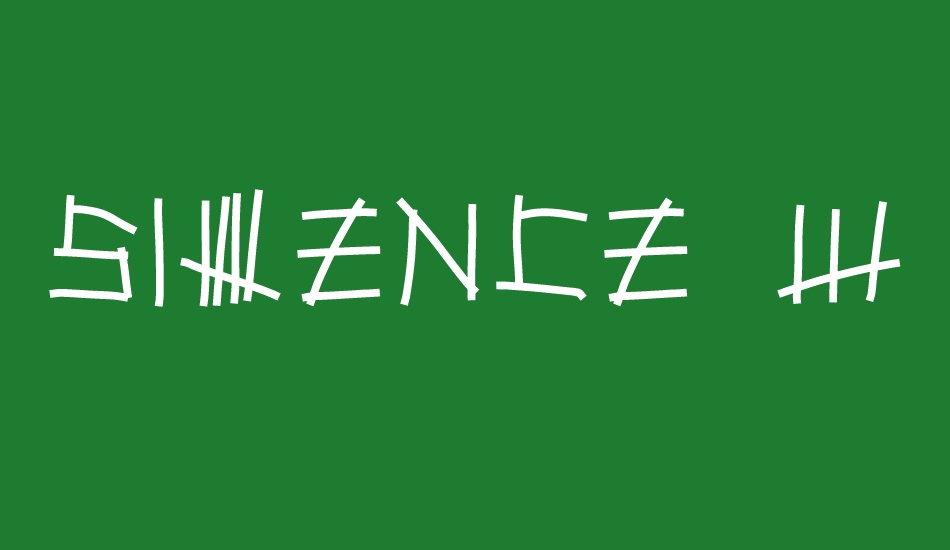 sılence-wıll-fall font big