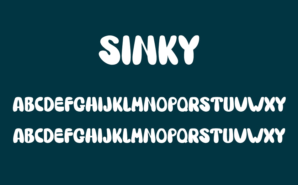 Sinky font