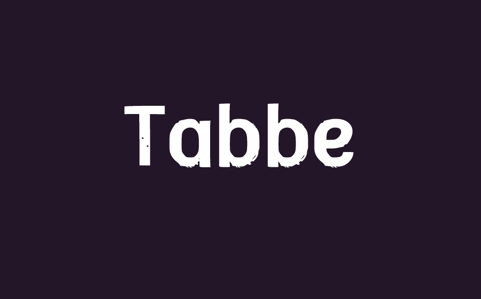 Tabbe font big