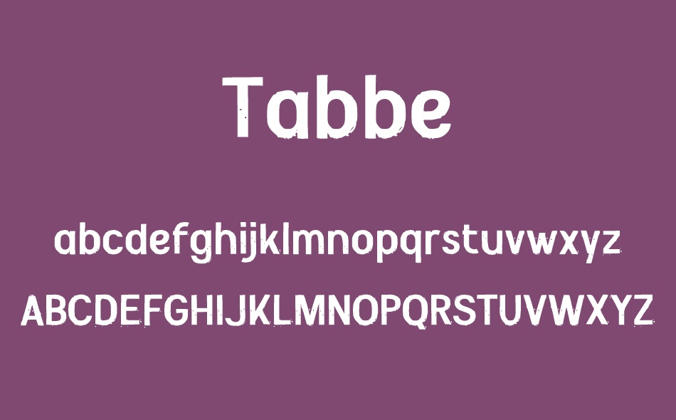 Tabbe font