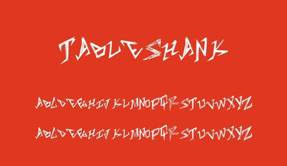 tableshank font