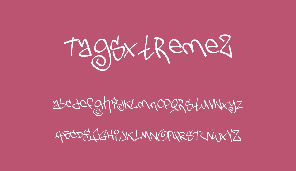 tagsxtreme2 font