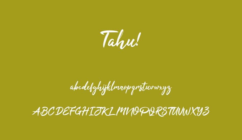 tahu font