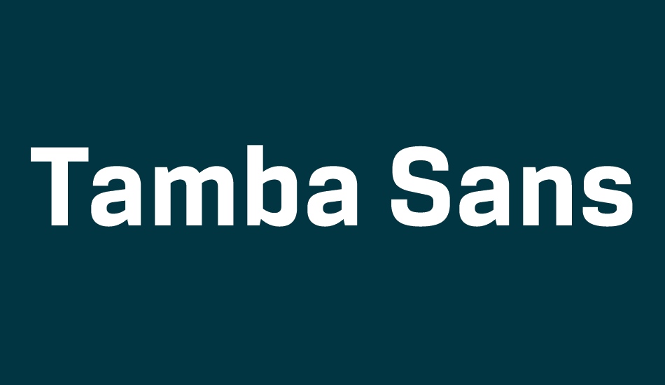 tamba-sans-demo-bold font big