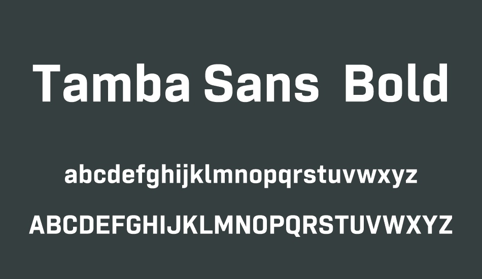 tamba-sans-demo-bold font