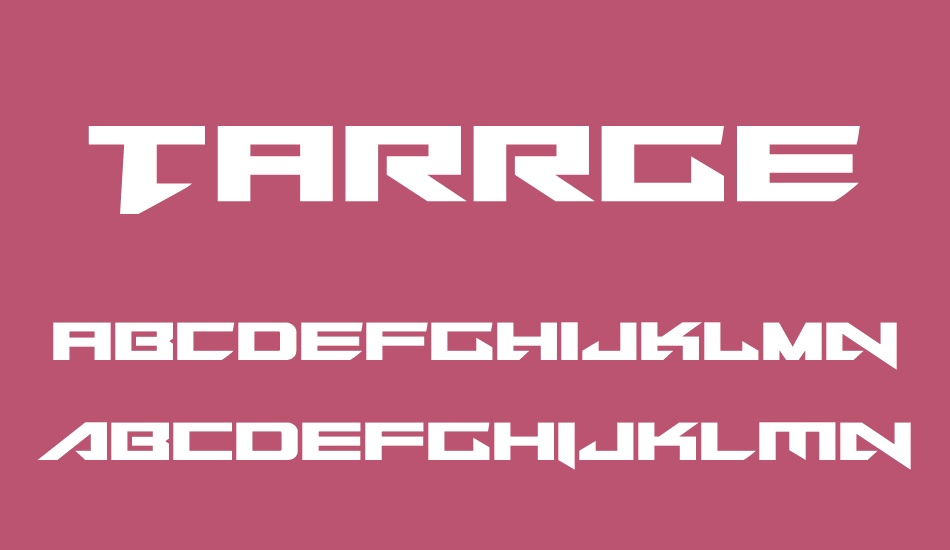 tarrget font