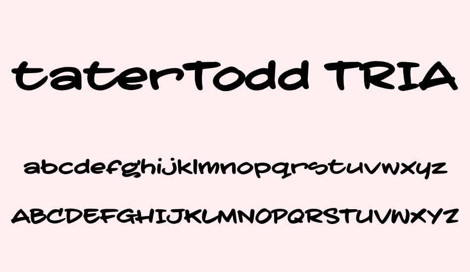 tatertodd-trıal font