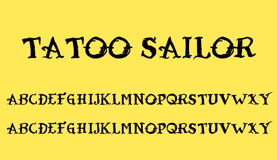 tatoo-sailor font