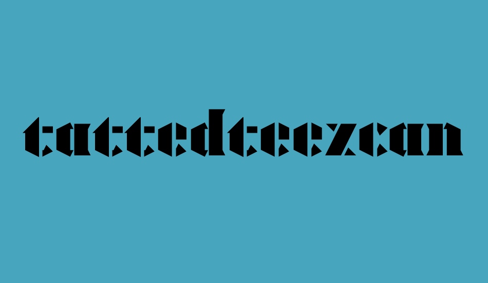 tattedteezcanada font big