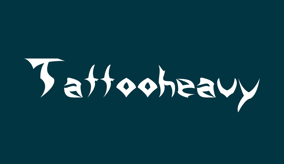 tattooheavy font big