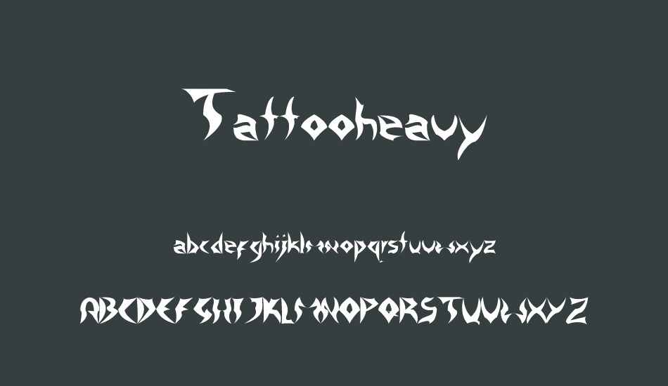 tattooheavy font