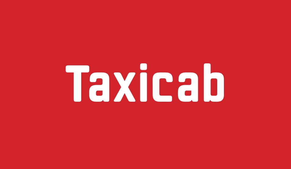 taxicab font big