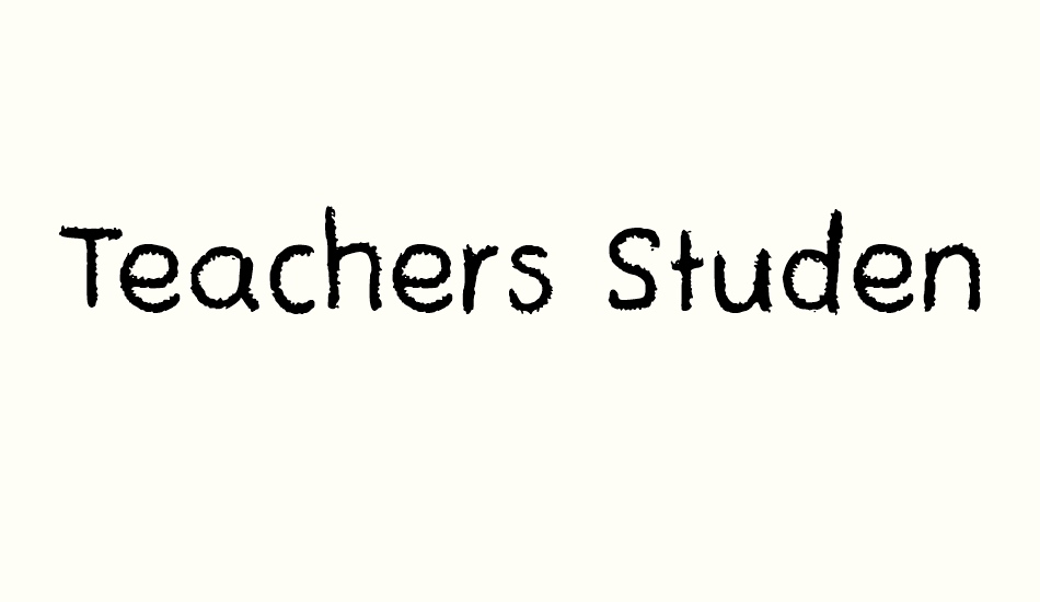 teachers-student font big