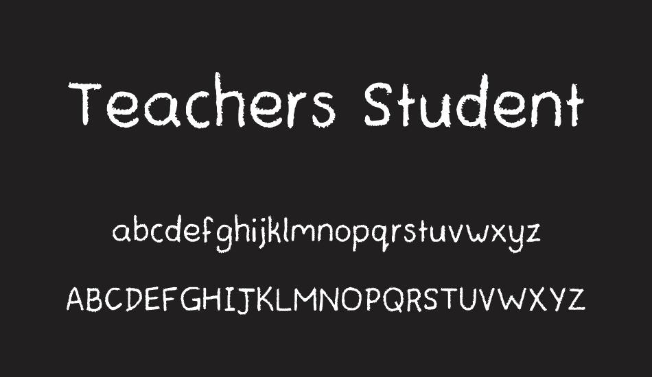 teachers-student font