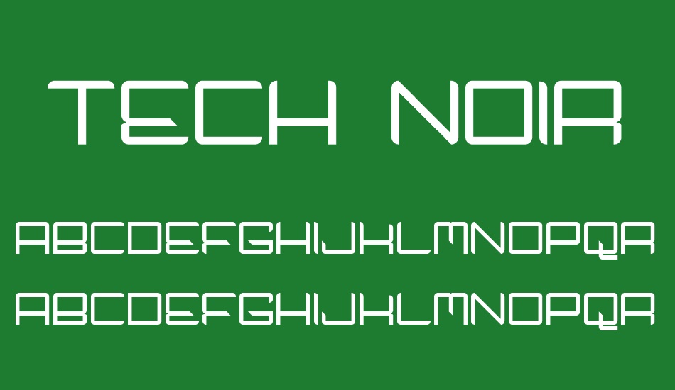 tech-noir font