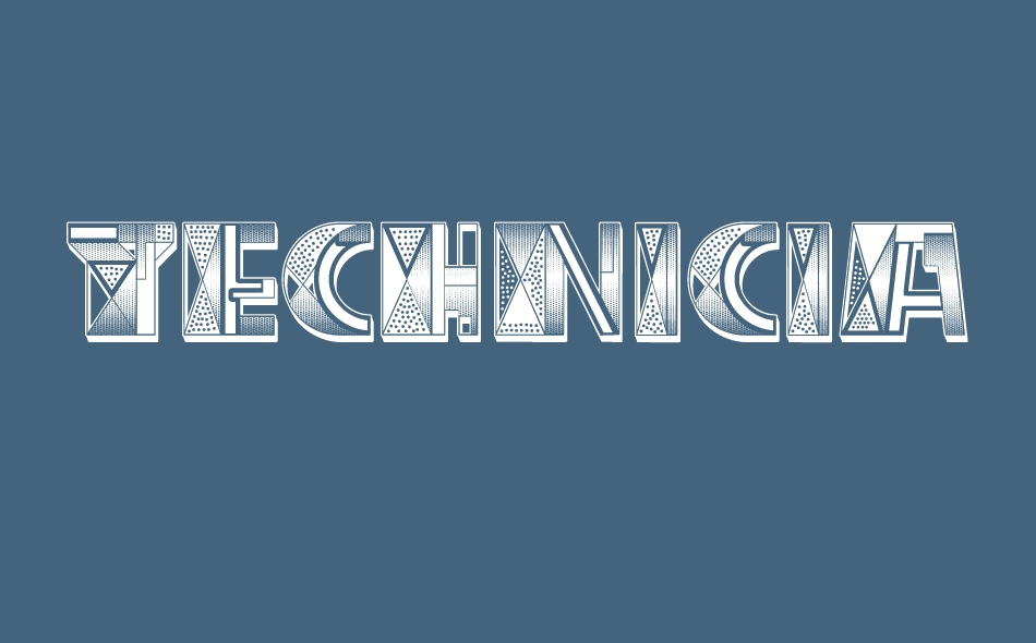 Technician font big