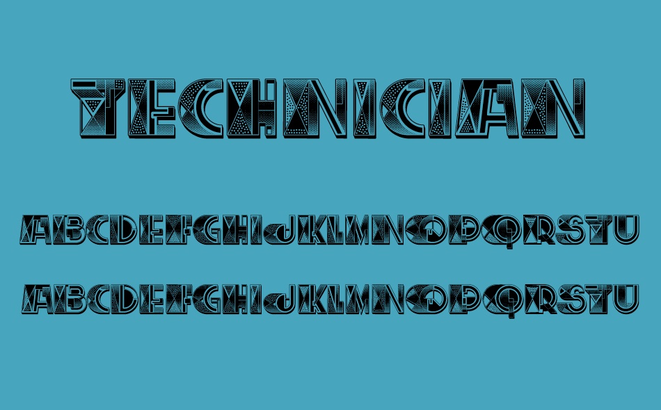 Technician font