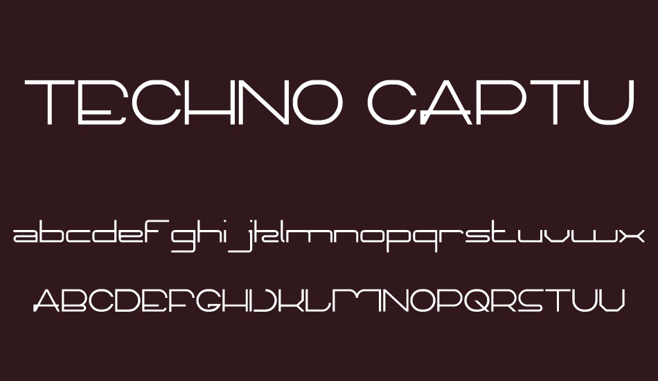 techno-capture font