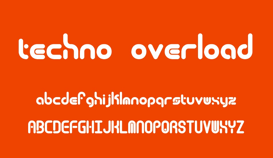 techno-overload-brk font