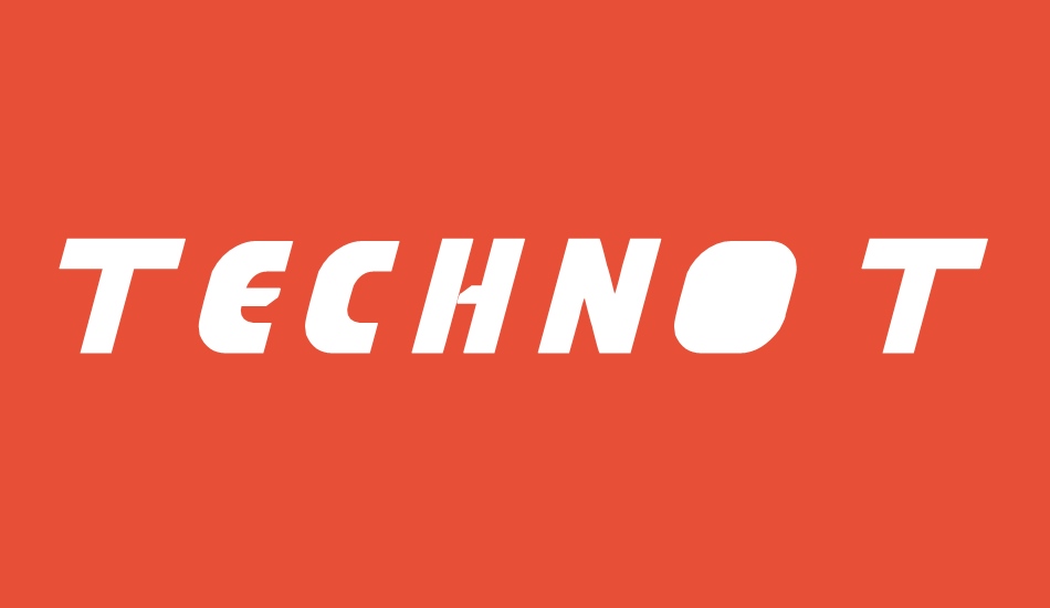 techno-tech font big