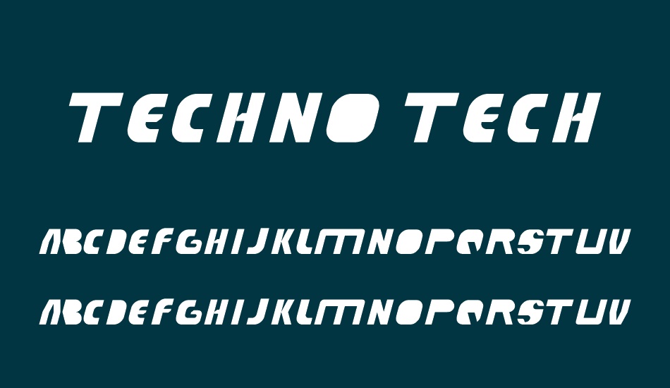 techno-tech font