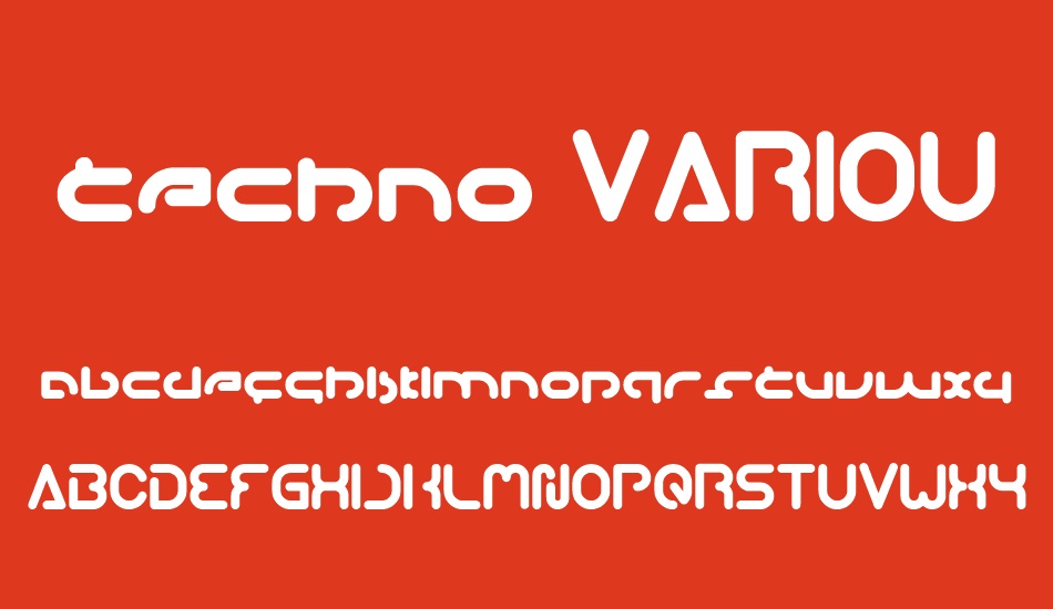 techno-varıous font