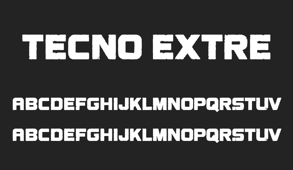 tecno-extrema font