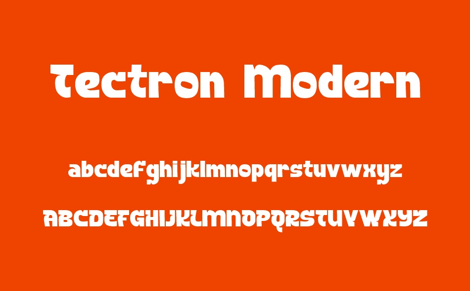 Tectron Modern font