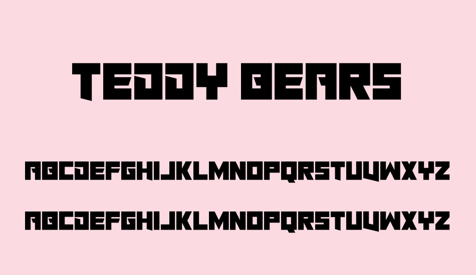 teddy-bears font