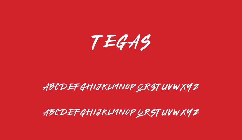 tegas font