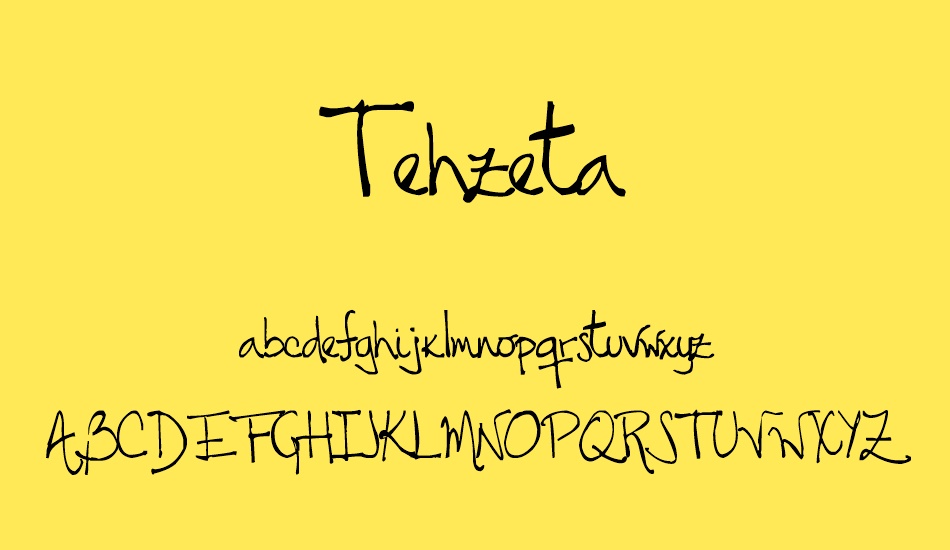 tehzeta font