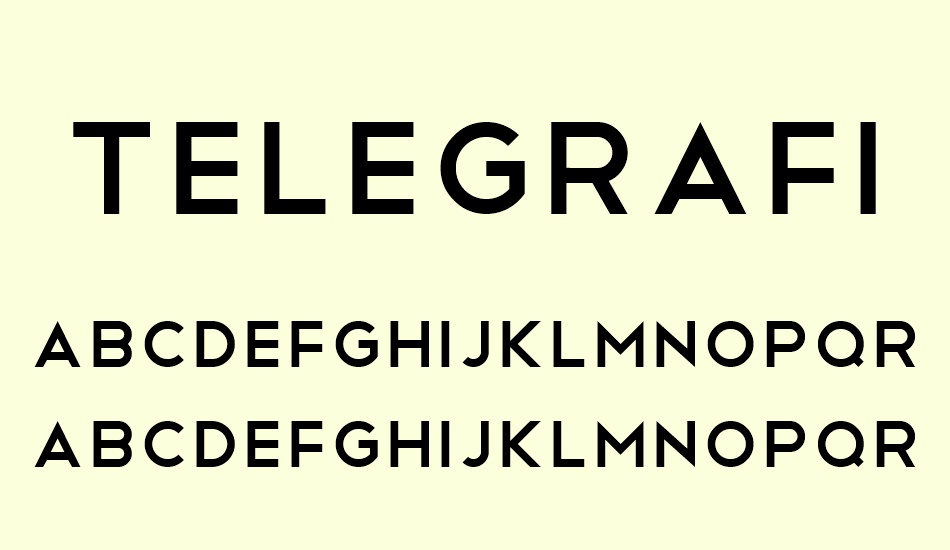 telegrafico font