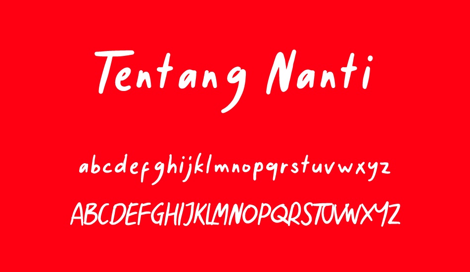 tentang-nanti-demo font