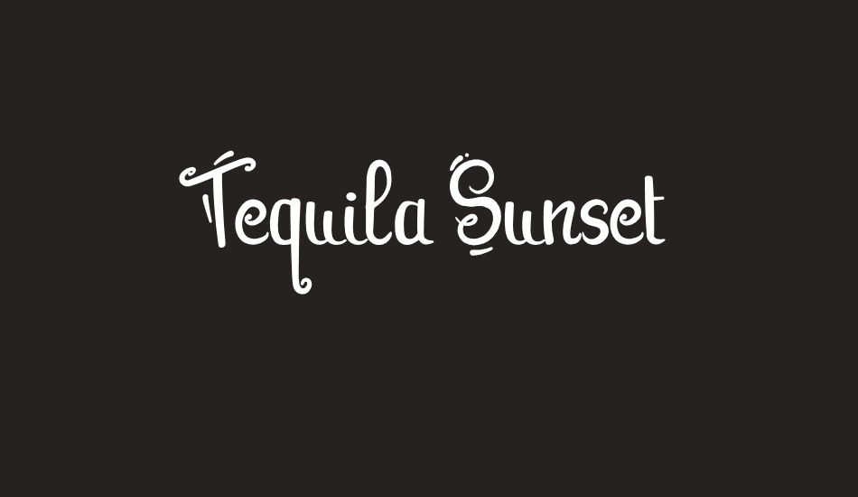 tequila-sunset font big