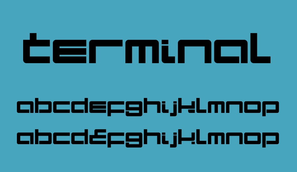 terminal-ldr font