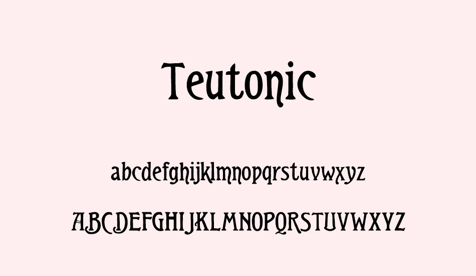 teutonic font