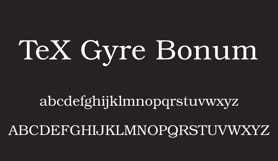 tex-gyre-bonum font