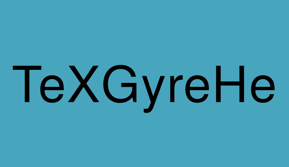 texgyreheros font big