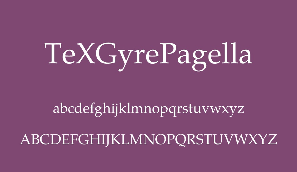 texgyrepagella font