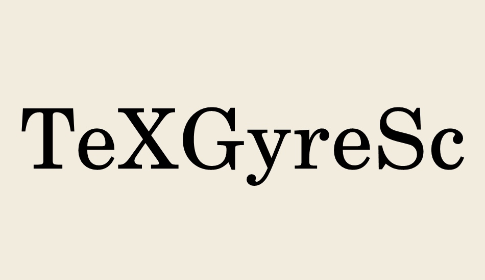 texgyreschola font big