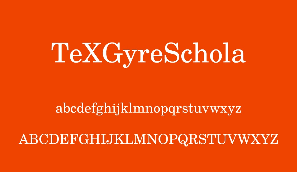 texgyreschola font