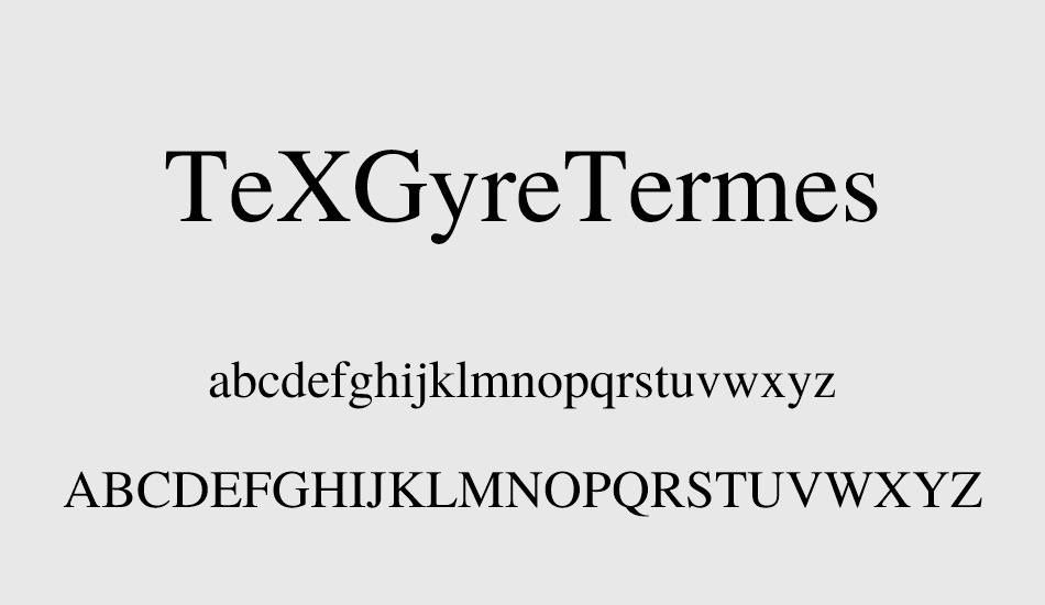 texgyretermes font