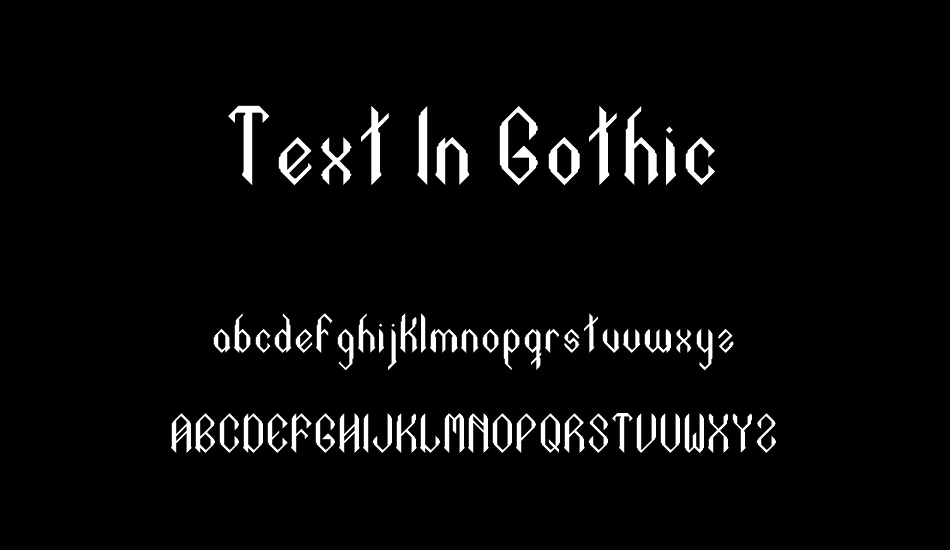 text-ın-gothic font