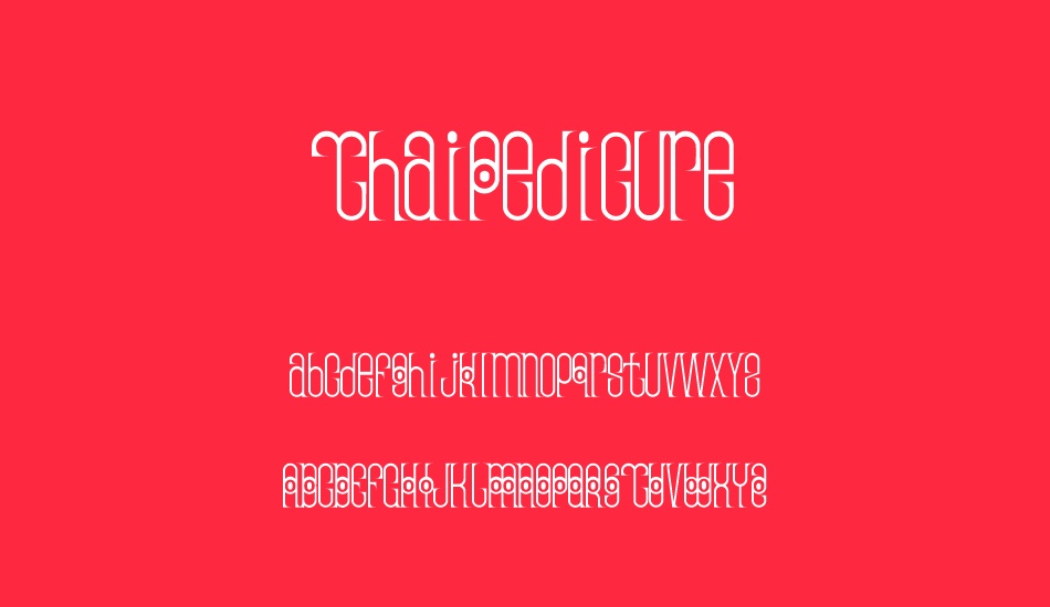 thaipedicure font