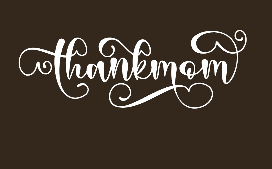 Thankmom font big