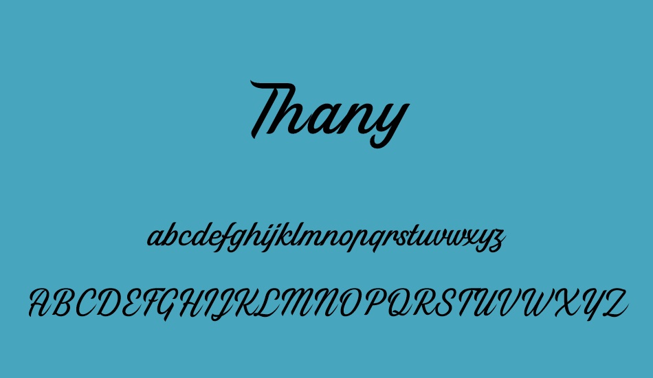 thany font